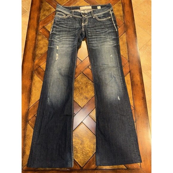 Buckle Denim - BKE Buckle Jeans Women's Size 30x32 Blue Stella Flare Stretch Y2K